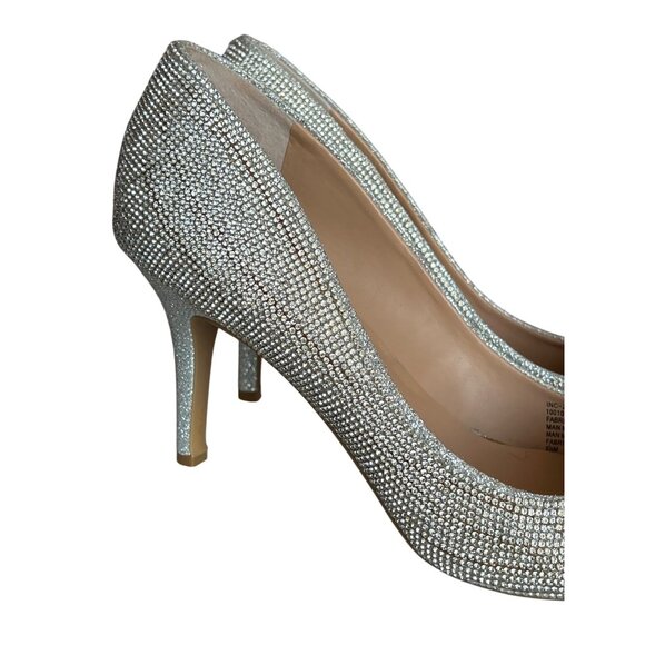 INC Zitah Rhinestone Embellished Pointed Toe Stiletto Heels Womens Size 8.5 Cham - Picture 9 of 11